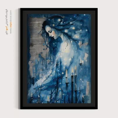 تابلو طرح آبرنگی - اسپو دکور