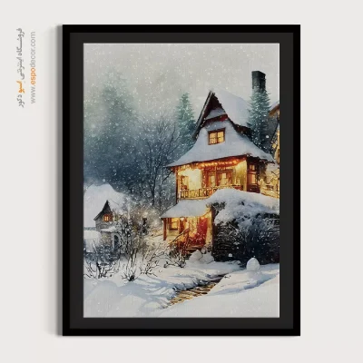 تابلو طرح آبرنگی - اسپو دکور