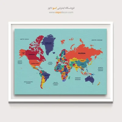تابلو نقشه جهان