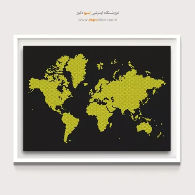 تابلو بوم نقشه جهان
