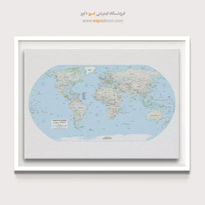 نقشه جهان برای دفتر کار