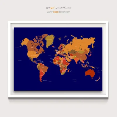 نقشه جهان برای مسافران