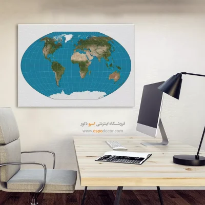 قیمت تابلو نقشه جهان - جهانیک – تابلو نقشه جهان - اسپو دکور