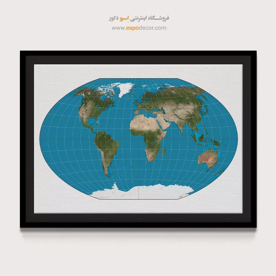 قیمت تابلو نقشه جهان - جهانیک – تابلو نقشه جهان - اسپو دکور
