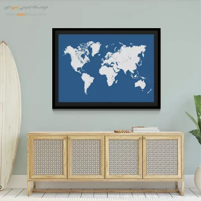 فروش تابلو نقشه جهان - راستاگو – تابلو نقشه جهان - اسپو دکور