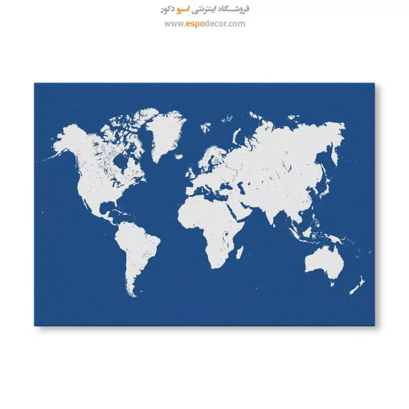 فروش تابلو نقشه جهان