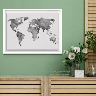 تابلو نقشه جهان ارزان - راهبان – تابلو نقشه جهان - اسپو دکور