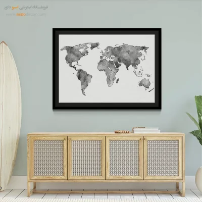 تابلو نقشه جهان ارزان - راهبان – تابلو نقشه جهان - اسپو دکور