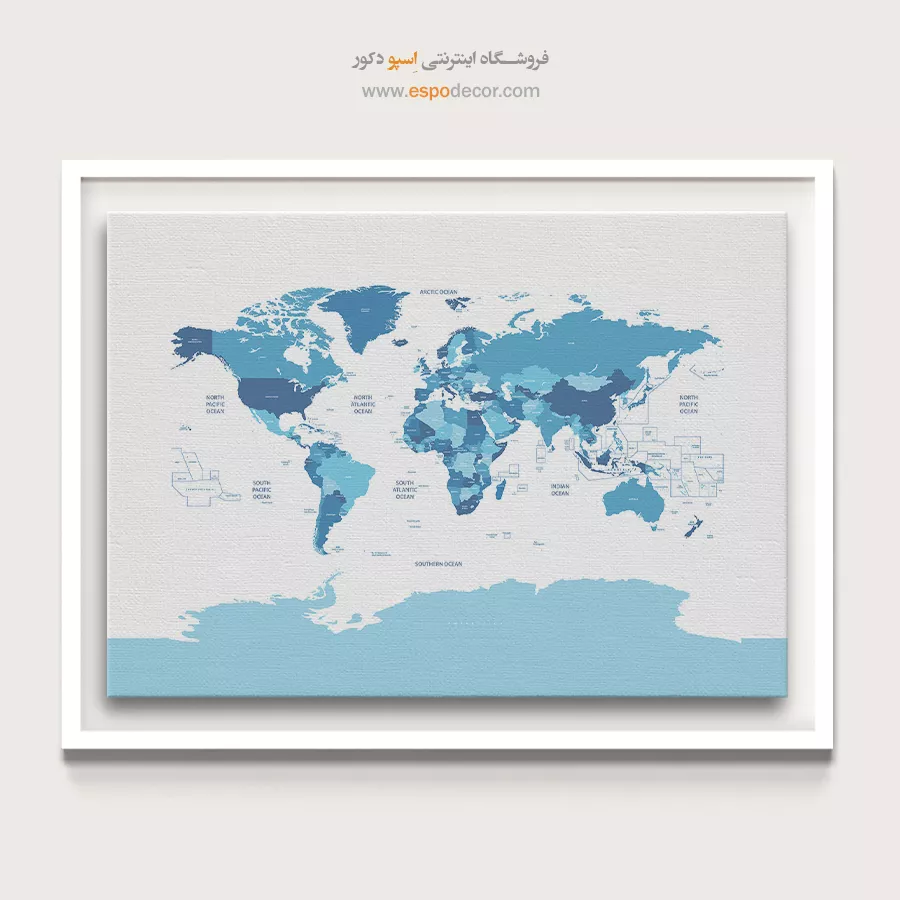تابلو نقشه جهان