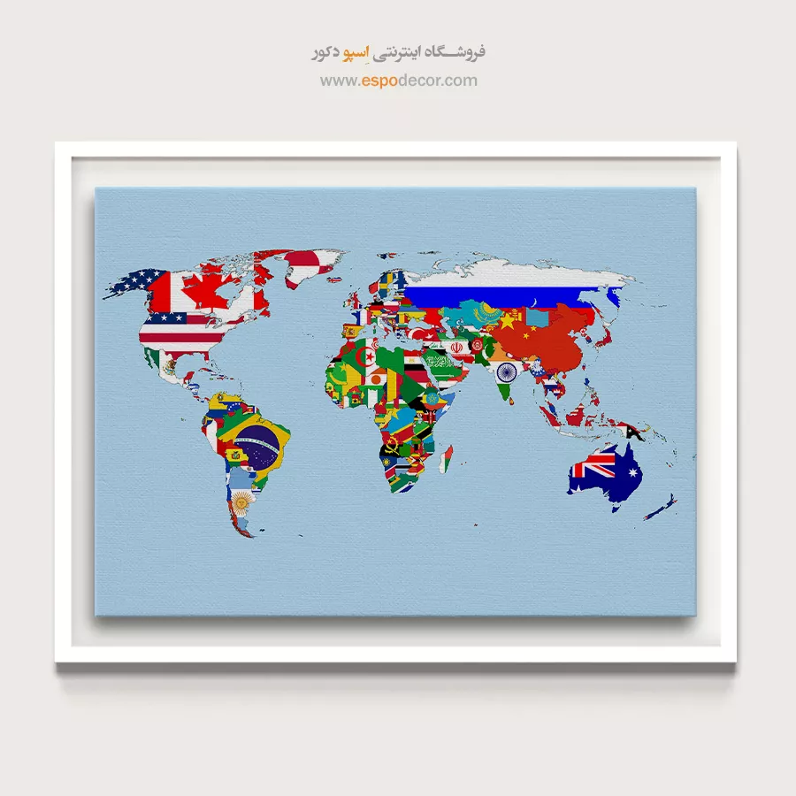 تابلو نقشه جهان