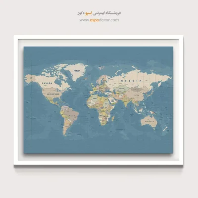 تابلو نقشه جهان پازلی