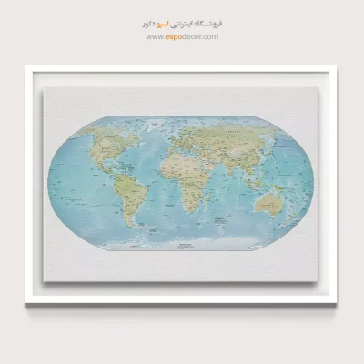 تابلو نقشه جهان مدرن