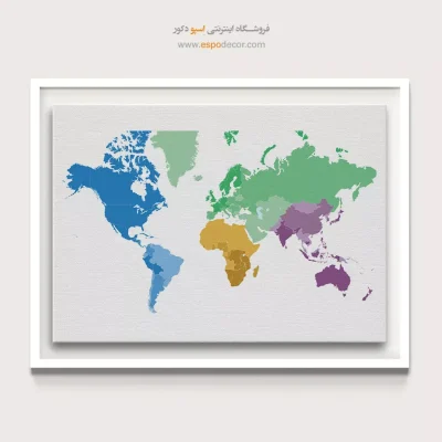 تابلو نقشه جهان هنری