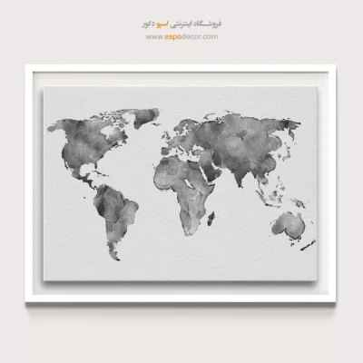 تابلو نقشه جهان لاکچری