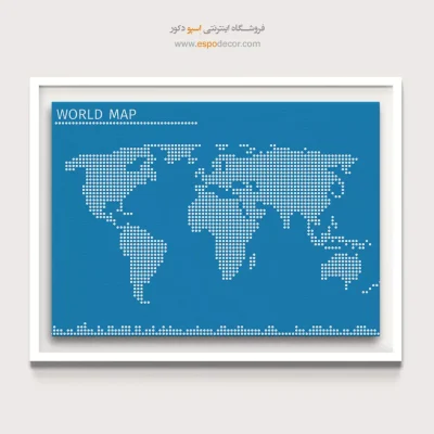 تابلو نقشه جهان نقطهای