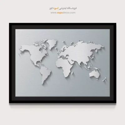 دکور اتاق خواب با نقشه - سفرتاب – تابلو نقشه جهان - اسپو دکور