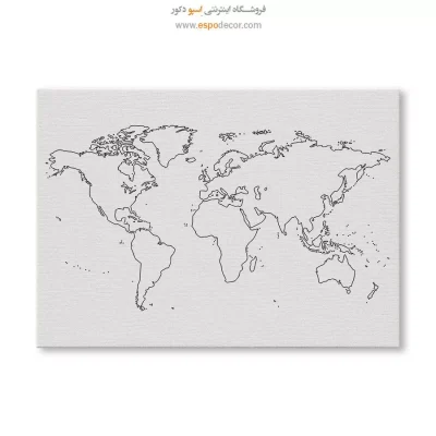 تابلو نقشه جهان اصل