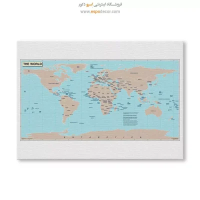 تابلو نقشه جهان وارداتی