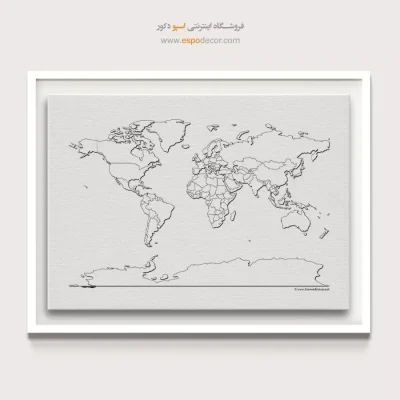 خرید تابلو نقشه خطی
