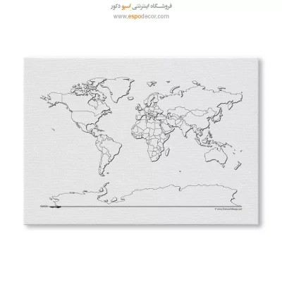 خرید تابلو نقشه خطی