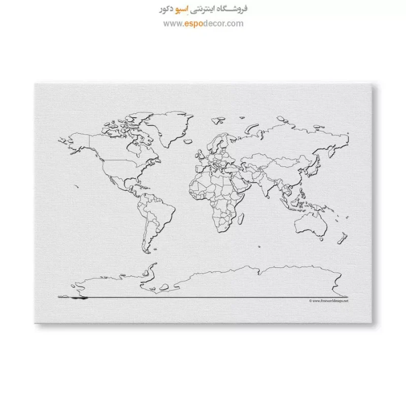 خرید تابلو نقشه خطی