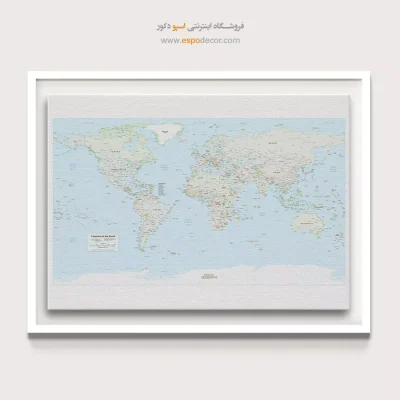 تابلو نقشه جهان جدید