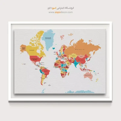 نقشه جهان برای عاشقان سفر