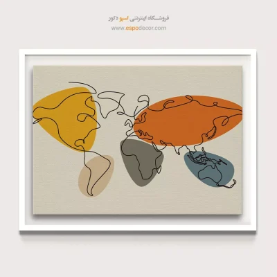 تابلو نقشه مینیمال