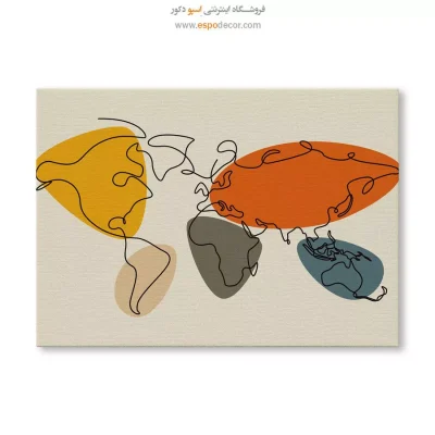 تابلو نقشه مینیمال