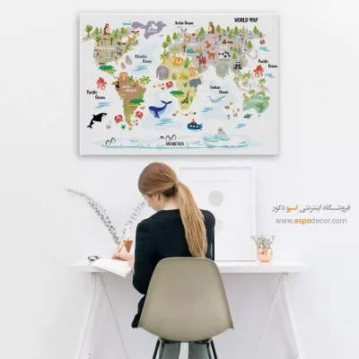 خرید تابلو نقشه برای اتاق کودک
