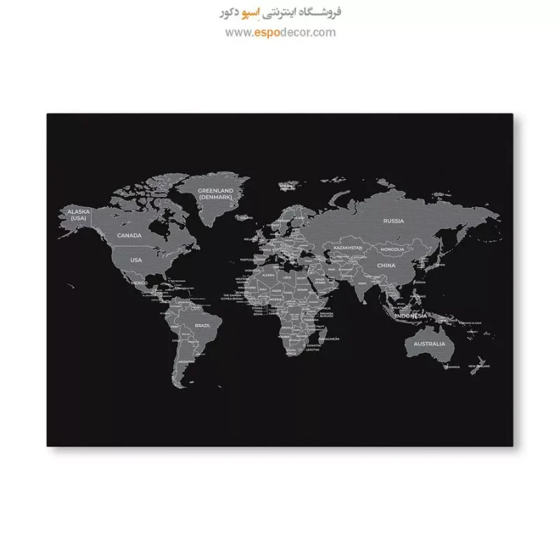 تابلو نقشه مدرن