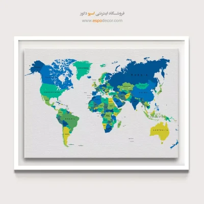 چاپ نقشه جهان