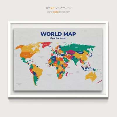 چیدمان خانه با نقشه جهان