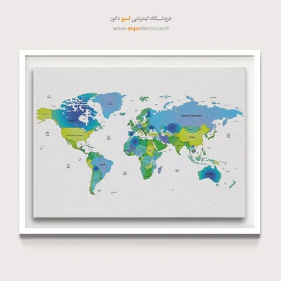 تابلو نقشه جهان