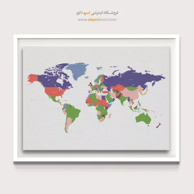 تابلو نقشه جهان