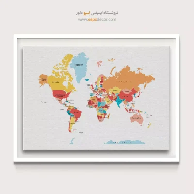 تابلو نقشه جهان