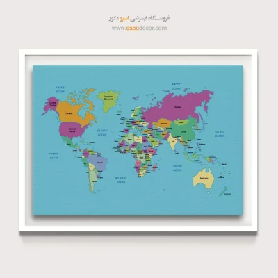 تابلو نقشه جهان