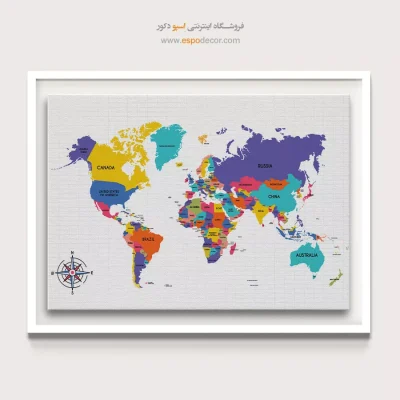 تابلو نقشه جهان