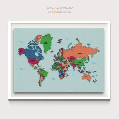 تابلو نقشه جهان