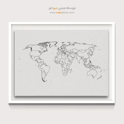 تابلو نقشه جهان