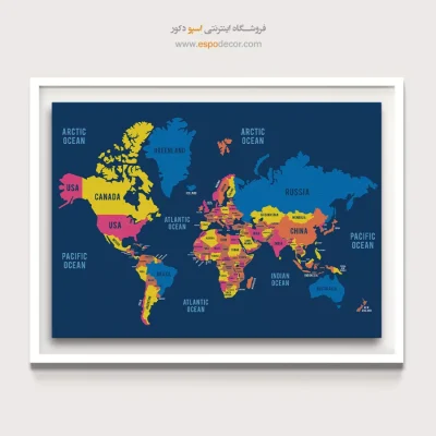 تابلو نقشه جهان