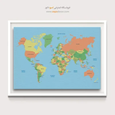 تابلو نقشه جهان