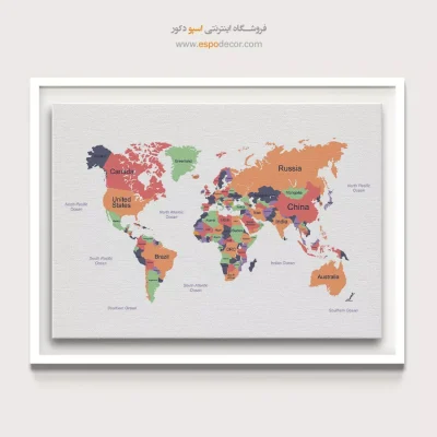 تابلو نقشه جهان