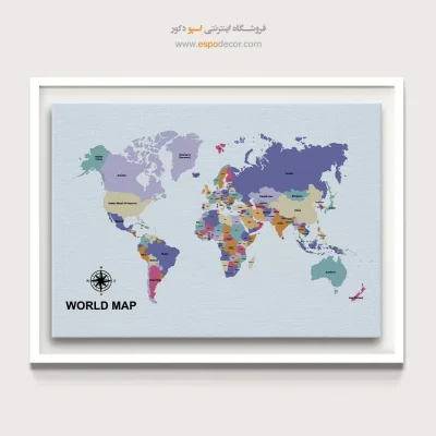 تابلو نقشه جهان