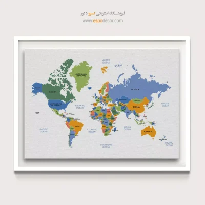 تابلو نقشه جهان