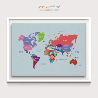 تابلو نقشه جهان