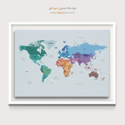 تابلو نقشه جهان