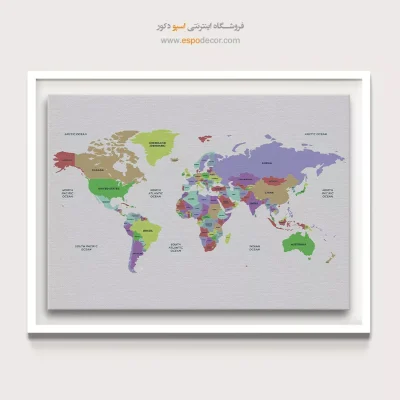 تابلو نقشه جهان