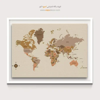 تابلو نقشه جهان
