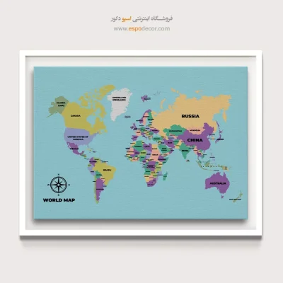 تابلو نقشه جهان